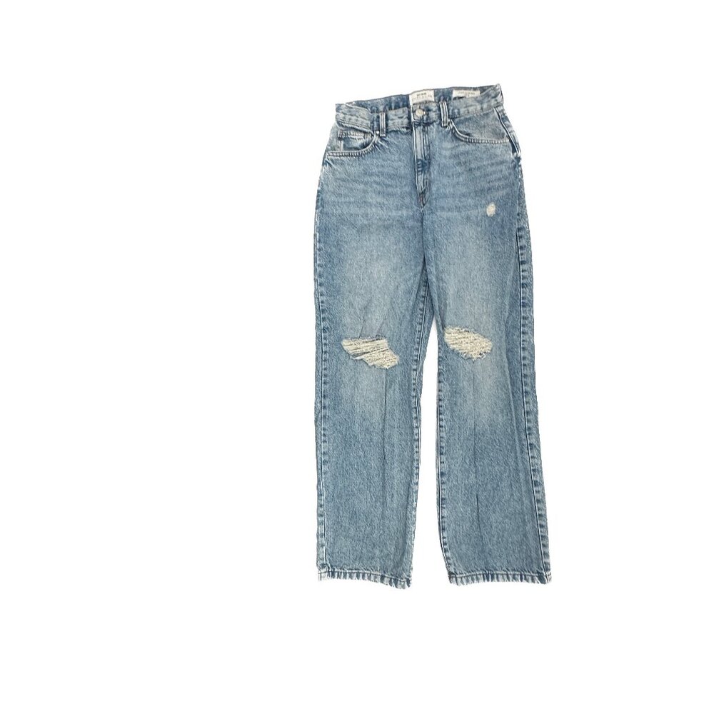 Cotton On Loose Straight Distressed Women's size 8 Medium Blue Denim Jeans